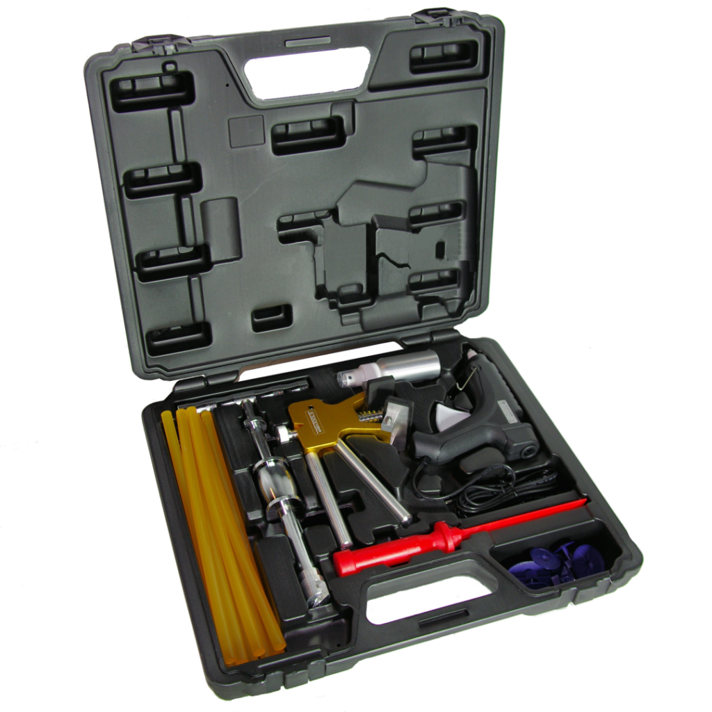Auto Deuk Reparatie Kit, Deuk Auto Reparatie Tool Trek Rij Gereedschap Voertuig Uitdeuken Repareren Tool Set Blauwe Deuk Puller Kit
