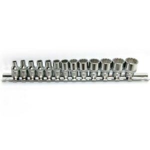 FORCE 2133 1/4" Doppenset 12-kant 13 delig-0