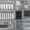 FORCE 10318C-437 Jumbo serie gereedschapswagen gevuld (437 delig) Zwart-21885