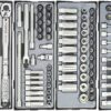 FORCE 10218C-376 Practical serie gereedschapswagen gevuld (376 delig) Zwart-21093