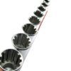 FORCE 3108Q 3/8" Doppenset lang Spline 10 delig-12098