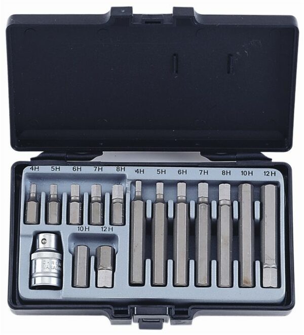 FORCE 4155 Bit set Inbus 15 delig (Ø 10 mm)-0
