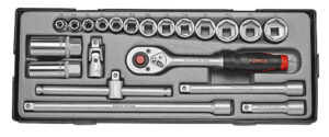 FORCE T3212 3/8" Doppenset SAE 21 delig-0