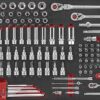 FORCE 10218C-326 Practical serie gereedschapswagen gevuld Foam (326 delig) Zwart-21187