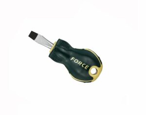 FORCE 713055S Schroevendraaier Plat 5,5 mm Stubby (Lengte: 75mm)-0