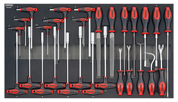 SONIC 764408 S14 gereedschapswagen gevuld (644 delig) -27063