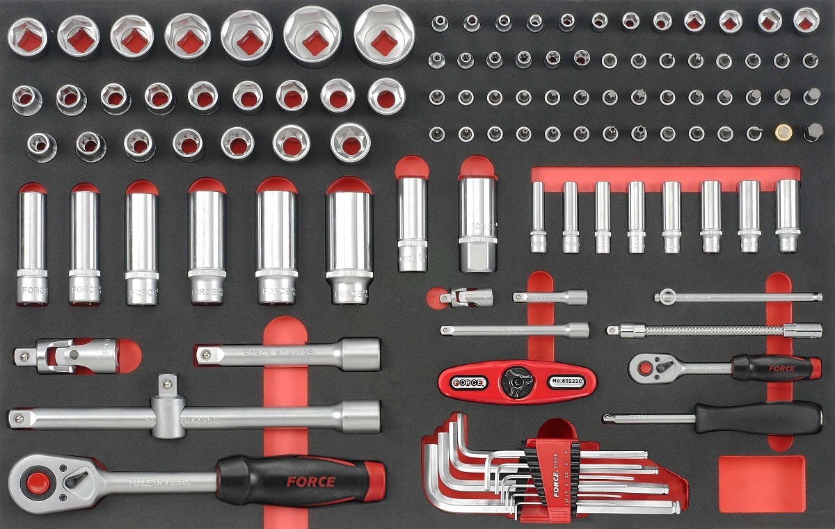 Mainstream juni mooi zo Force 1/4" & 1/2" Doppen combinatieset 116 delig Foam - Professioneel  gereedschap