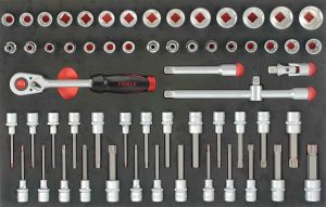 FORCE F4613 1/2" Doppenset 61 delig Foam