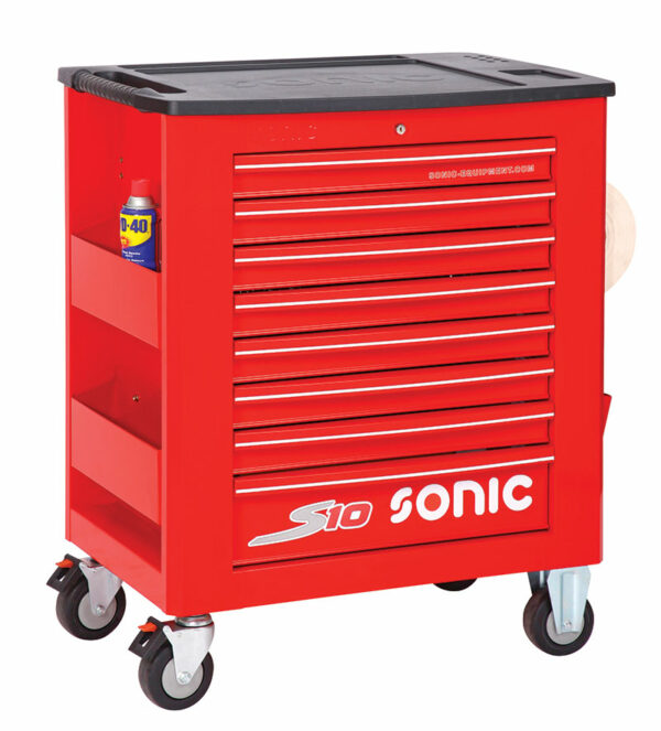 SONIC 4730928 Gereedschapswagen S10 rood leeg-4380