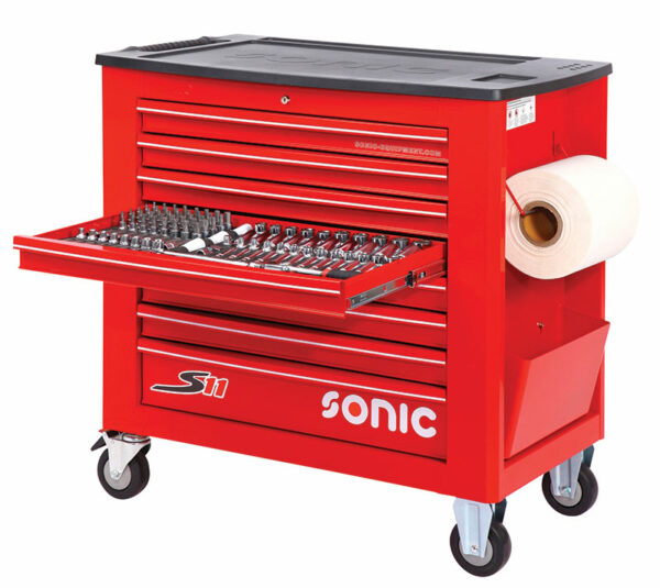 SONIC 4731128 Gereedschapswagen S11 Jumbo rood leeg-4349