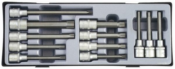 FORCE T4122 1/2" Doppenset Torx - Inbus - Spline 12 delig-0