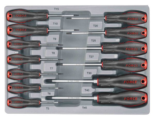 FORCE 2137 Schroevendraaierset Torx 13 delig-0