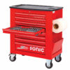 SONIC 725115 Gereedschapswagen S10 gevuld (251 delig) Rood-0