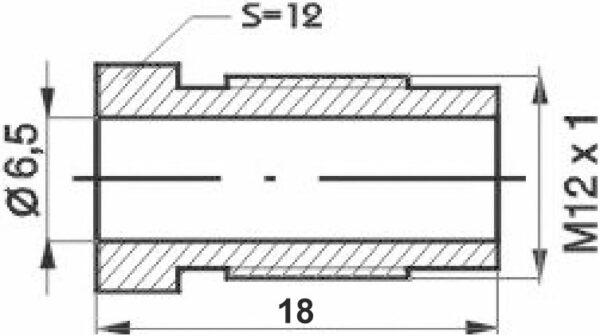 Remleidingnippel M12 x 1,00 mm - 10 stuks AL-RN103-6592