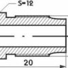 Remleidingnippel M12 x 1,00 mm - 10 stuks AL-RN104-6596