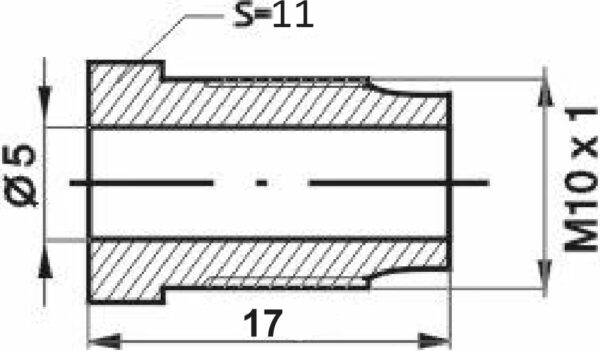 Remleidingnippel M10 x 1,00 mm - 10 stuks - Meest gebruikte-6589