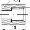 Remleidingnippel M10 x 1,00 mm - 10 stuks AL-RN106-6611