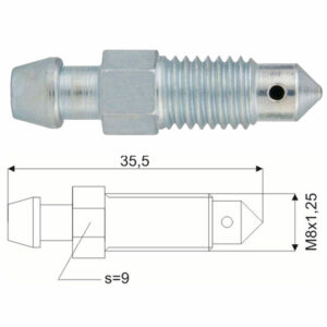 RO0011 Remontluchtingsnippel M8x1,25-0