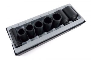 FORCE T40813 1/2" Krachtdoppenset 12-kant lang 8 delig