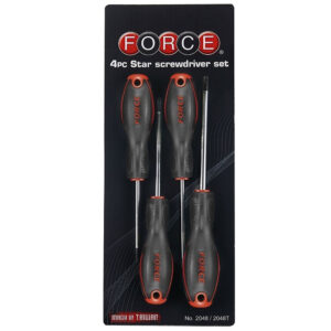 FORCE 2048T Schroevendraaierset Resistorx 4 delig