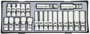 Force T3224 3/8" Doppenset met kniestukken 22 delig-0