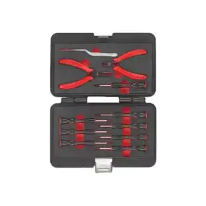 FORCE 2106A Precisieschroevendraaierset | 11-delig | Inclusief Mini-tangen en Pincet