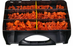 Assortiment met remleidingclips 60 delig - in opbergkoffer-0