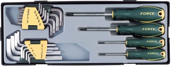 FORCE T2221B Schroevendraaier, Inbus & Torx set-0