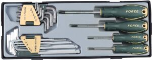 FORCE T2234LB Schroevendraaier & Haakse sleutel set-0