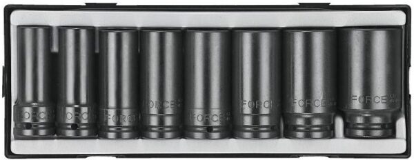 FORCE T6085 3/4" Krachtdoppenset lang 8 delig-0