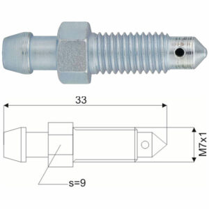 RO0088 Remontluchtingsnippel M7x1-0