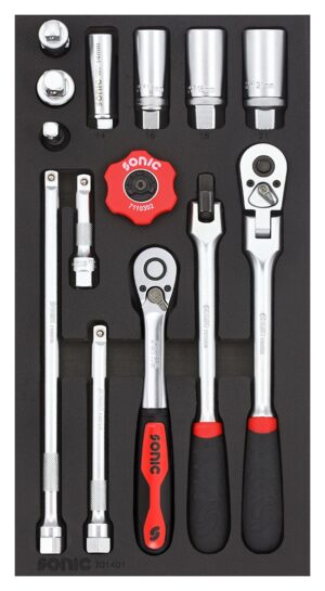 SONIC 201401 Combinatieset 3/8`` 14-dlg. SFS 1/3