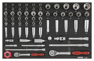 SONIC 206501 Combinatieset 1/4`` & 3/8`` 65-dlg. SFS
