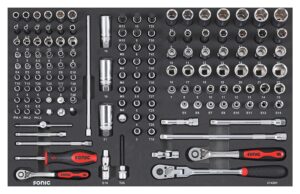 SONIC 214201 Combinatieset 1/4`` & 3/8`` 142-dlg. SFS
