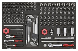 SONIC 215702 Combinatieset 1/4`` & 3/8`` 157-dlg. SFS