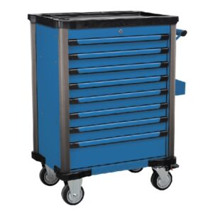 FORCE 10218B-219 Practical serie gereedschapswagen gevuld (219 delig) Blauw-0