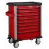 FORCE 10218R-219 Practical serie gereedschapswagen gevuld (219 delig) Rood-0