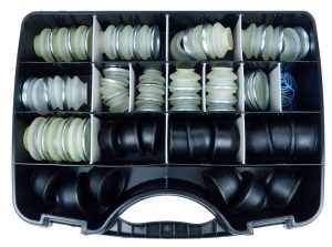 Assortiment Fuseekogelhoezen / stofkapjes vrachtwagens 48-delig