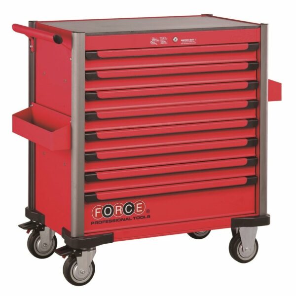 FORCE 10318R-365 Jumbo serie gereedschapswagen gevuld (365 delig) Rood-0