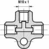 Remleiding T-Connector M10 x 1.00mm - Dubbele felsrand-7974