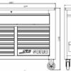 SONIC 757544 Gereedschapswagen S15 (575-delig)-8264