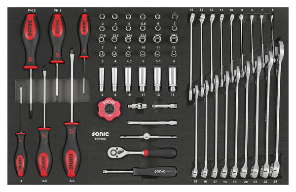 SONIC 714040 Gereedschapswagen S7 (140 delig)-10110