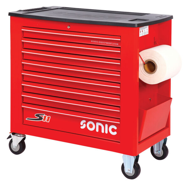 SONIC 734517 Gereedschapswagen S11 gevuld (345 delig) Rood-8726