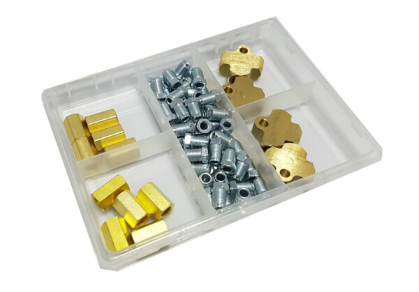 Remleiding koppelstukken en T-connector assortiment 64-delig-0