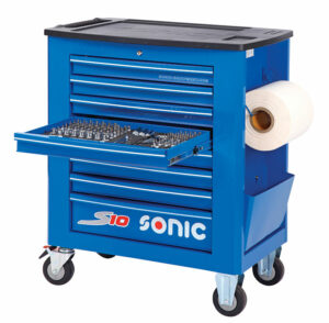 SONIC 725116 Gereedschapswagen S10 gevuld (251 delig) Blauw-0