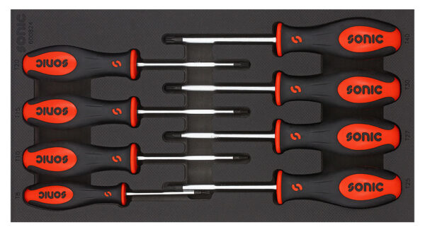 SONIC 730215 Gereedschapswagen S10 gevuld (302 delig) Rood-26404