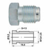 Remleidingnippel M12 x 1,25 mm - 10 stuks AL-RN103X-0