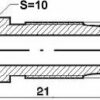 Remleidingnippel M10 x 1,00 mm - 10 stuks AL-RN105s-11714