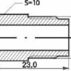 Remleidingnippel M10 x 1,00 mm - 10 stuks AL-RN105x-11720