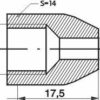 Remleidingnippel 3/8" x 24 - 10 stuks AL-RN110-11740